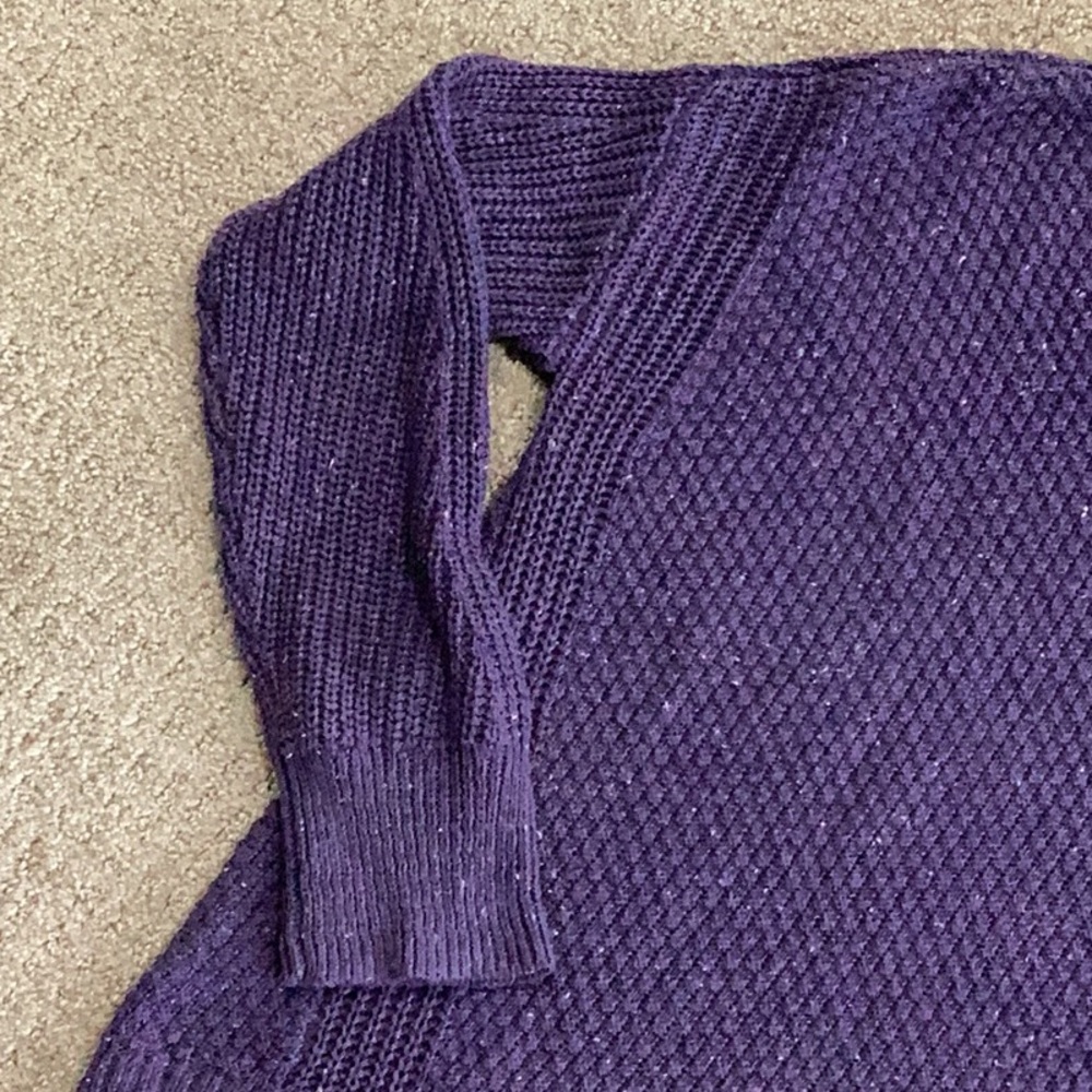 Universal Thread Purple Crew Neck Sweater - Picture 3 of 6